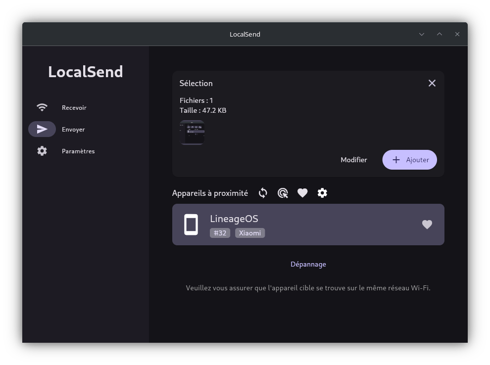 LocalSend pour transférer vos fichiers